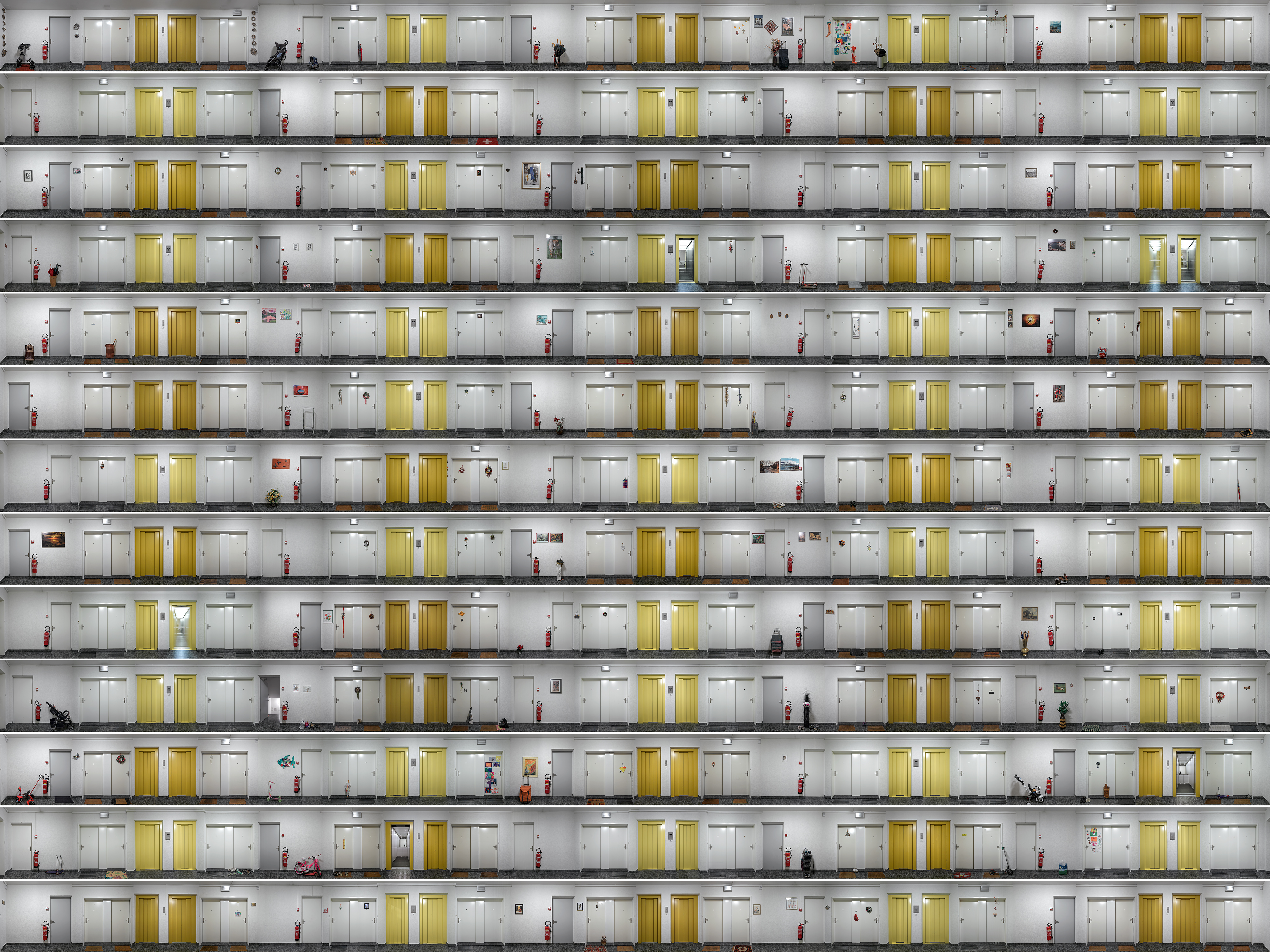 komposition mit gelb, 2013,160 x 212 cm