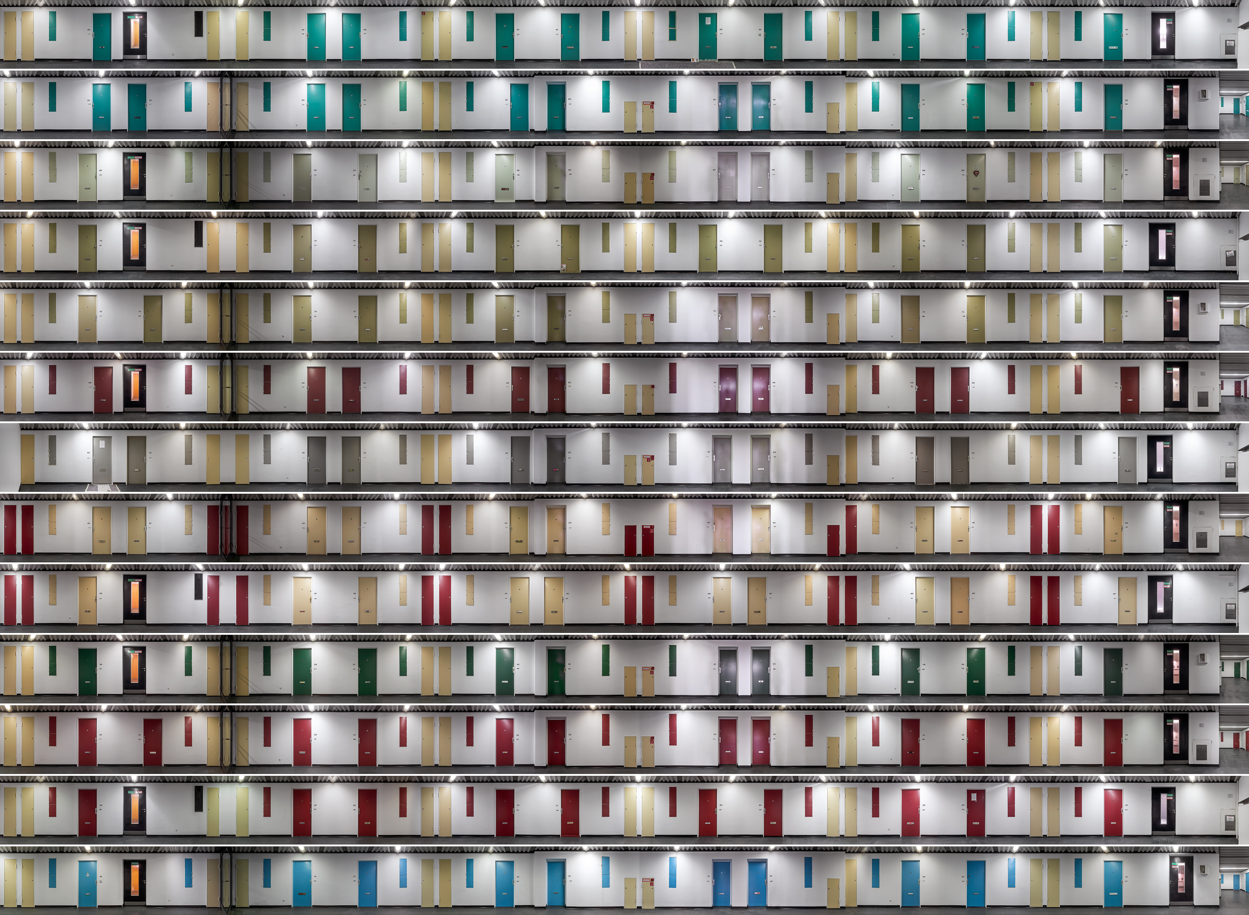 komposition mit zehn farben #2, 2014,160 x 215 cm,diptychon